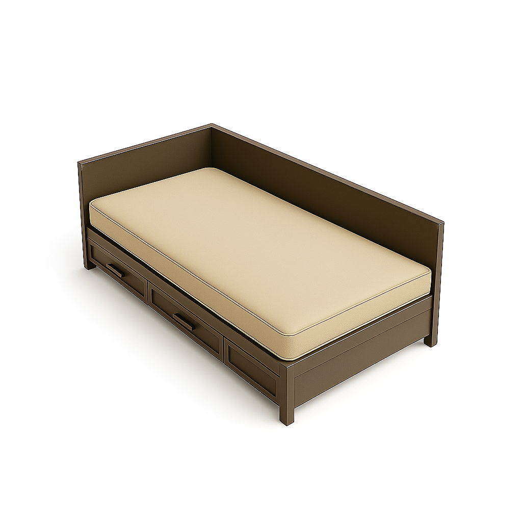 Rectangular Daybed with Storage Drawers Cover
