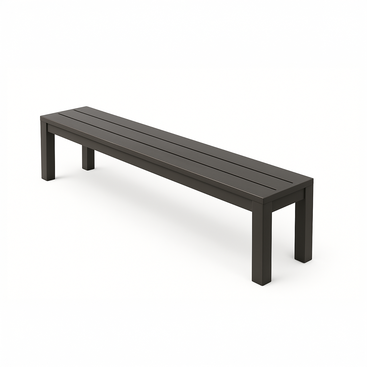 Backless Slatted Bench Cover
