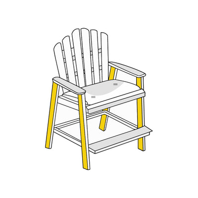 Adirondack High Chair Cover