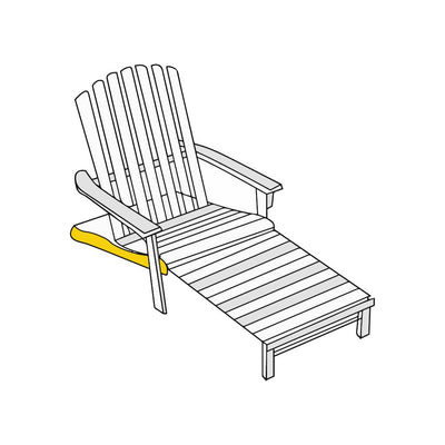 Adirondack Footrest Chair Cover