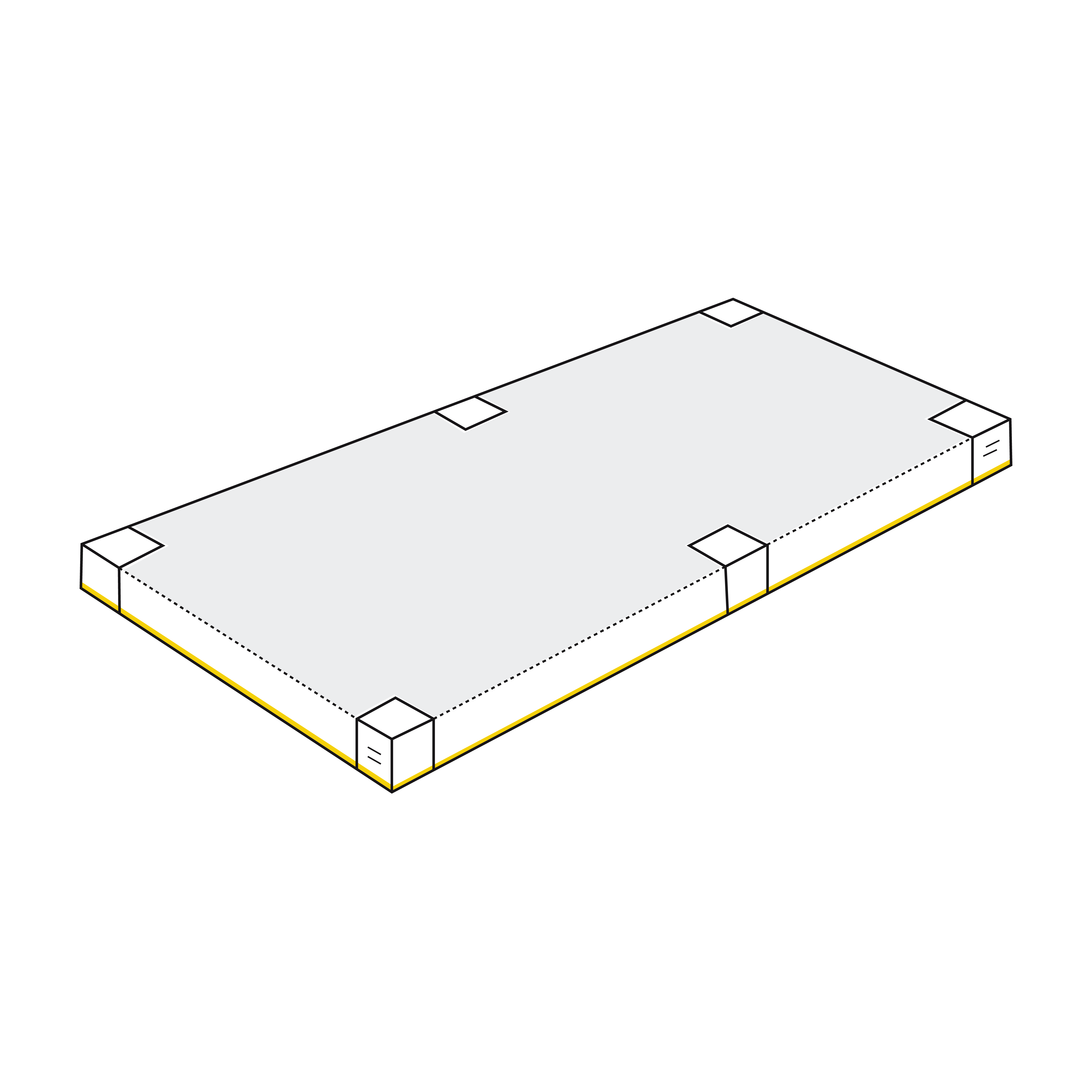 Heavy Duty Custom Sandbox Covers - With 6 Pole Cut-Out