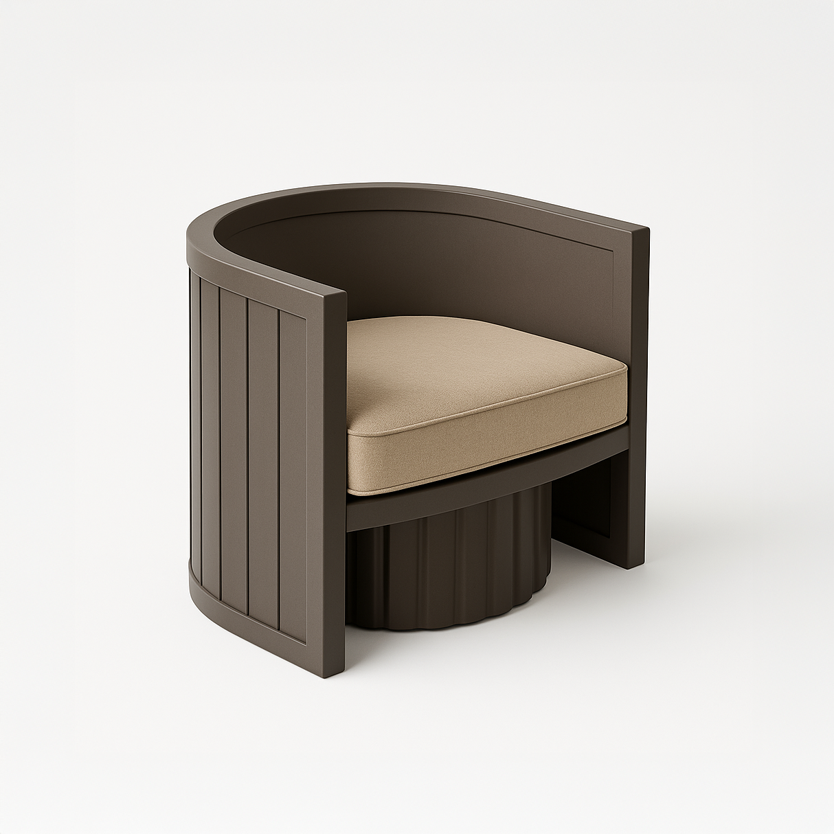 Modular Club Modern Barrel Chair Cover