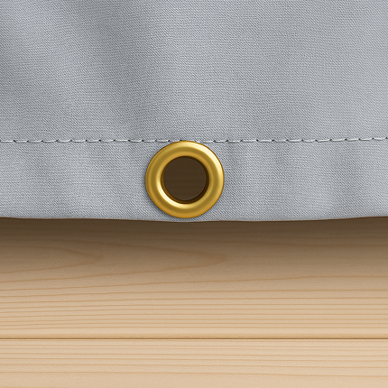 Grommets at every 24 Inch