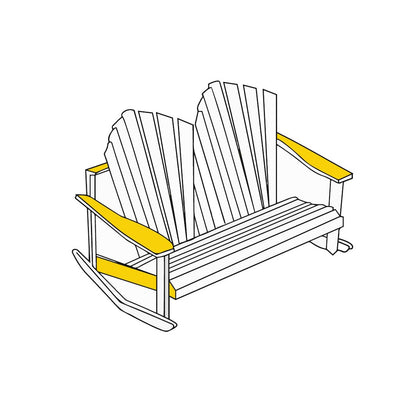 Custom Adirondack Chair Cover - Model 3