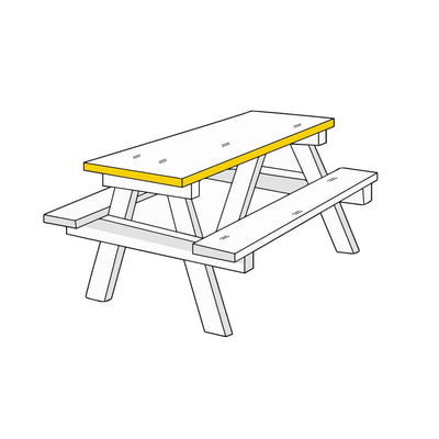 Custom Picnic Table Cover - Model 1