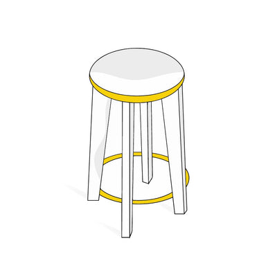 Round Bar Stool Cover