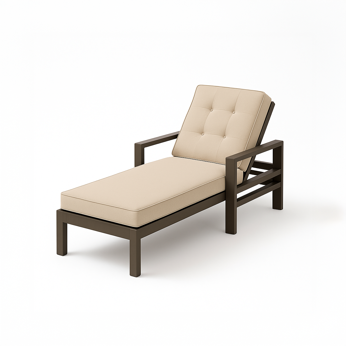 Modern Tuffted Chaise Lounge Cover