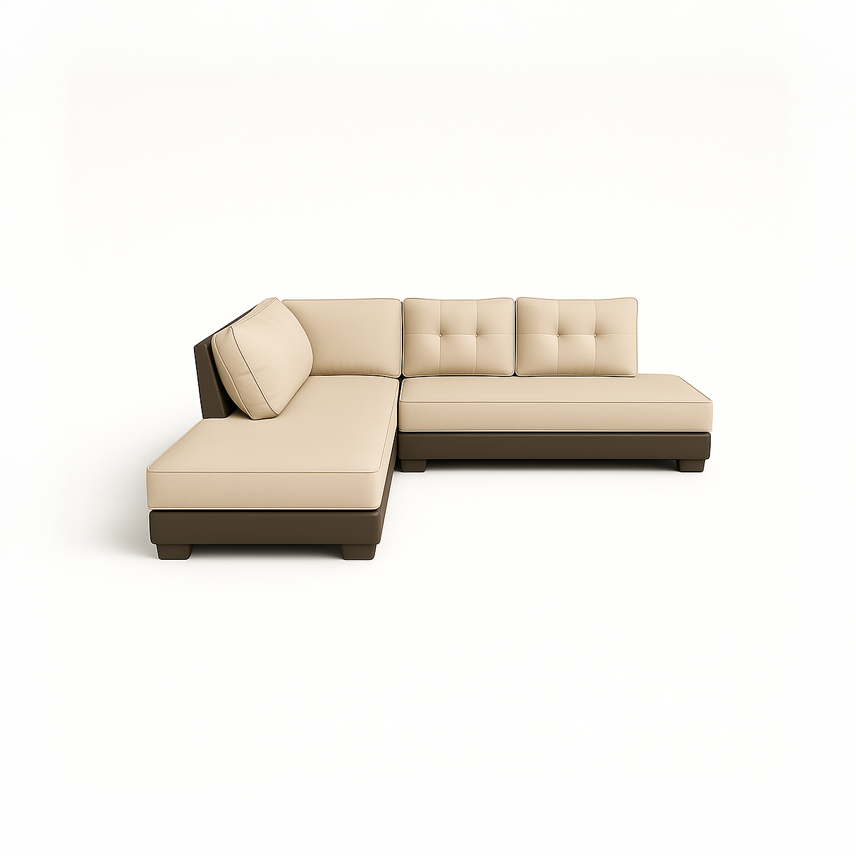 L Shaped Sectional with Double Chaise Cover