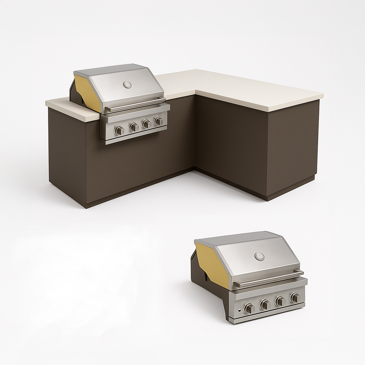 L Shaped Island Kitchen Cover - Left