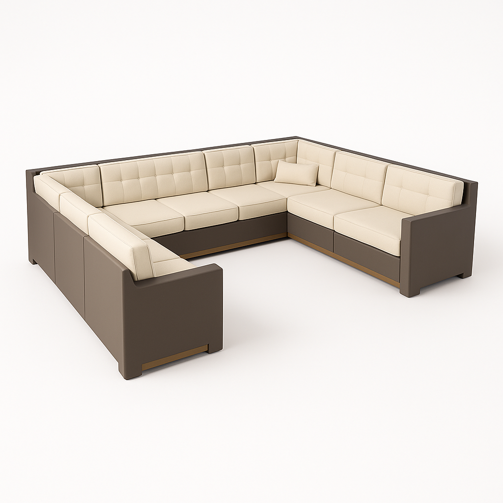 U Shaped Sectional Armrest Couch Cover