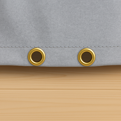 Grommets at every 12 Inch