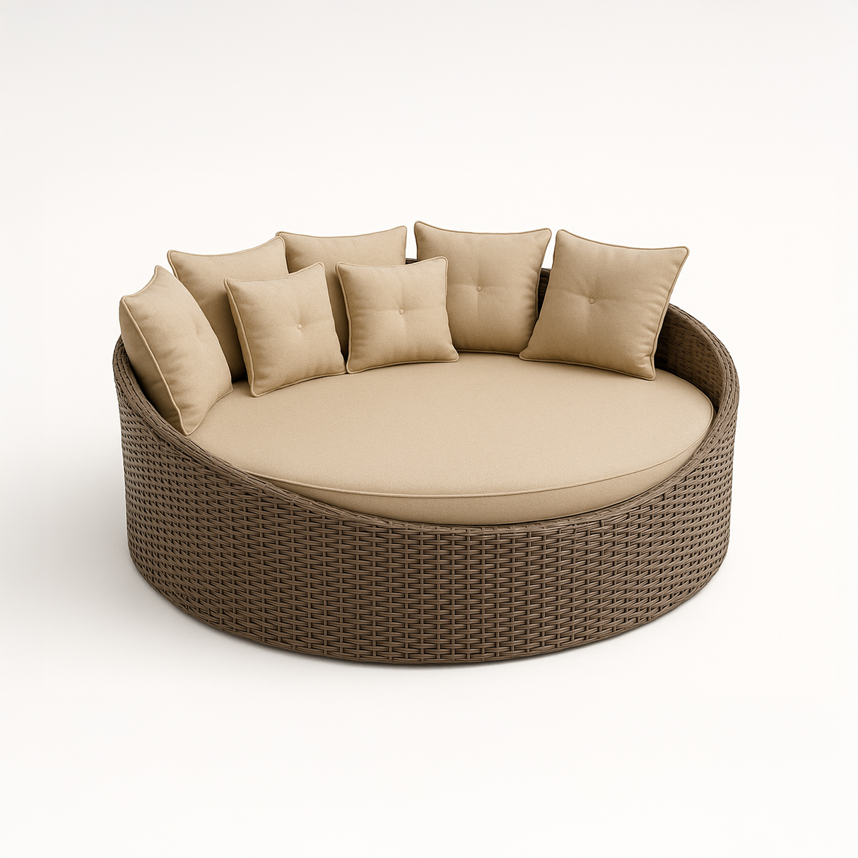 Round Wicker Outdoor Daybed Cover