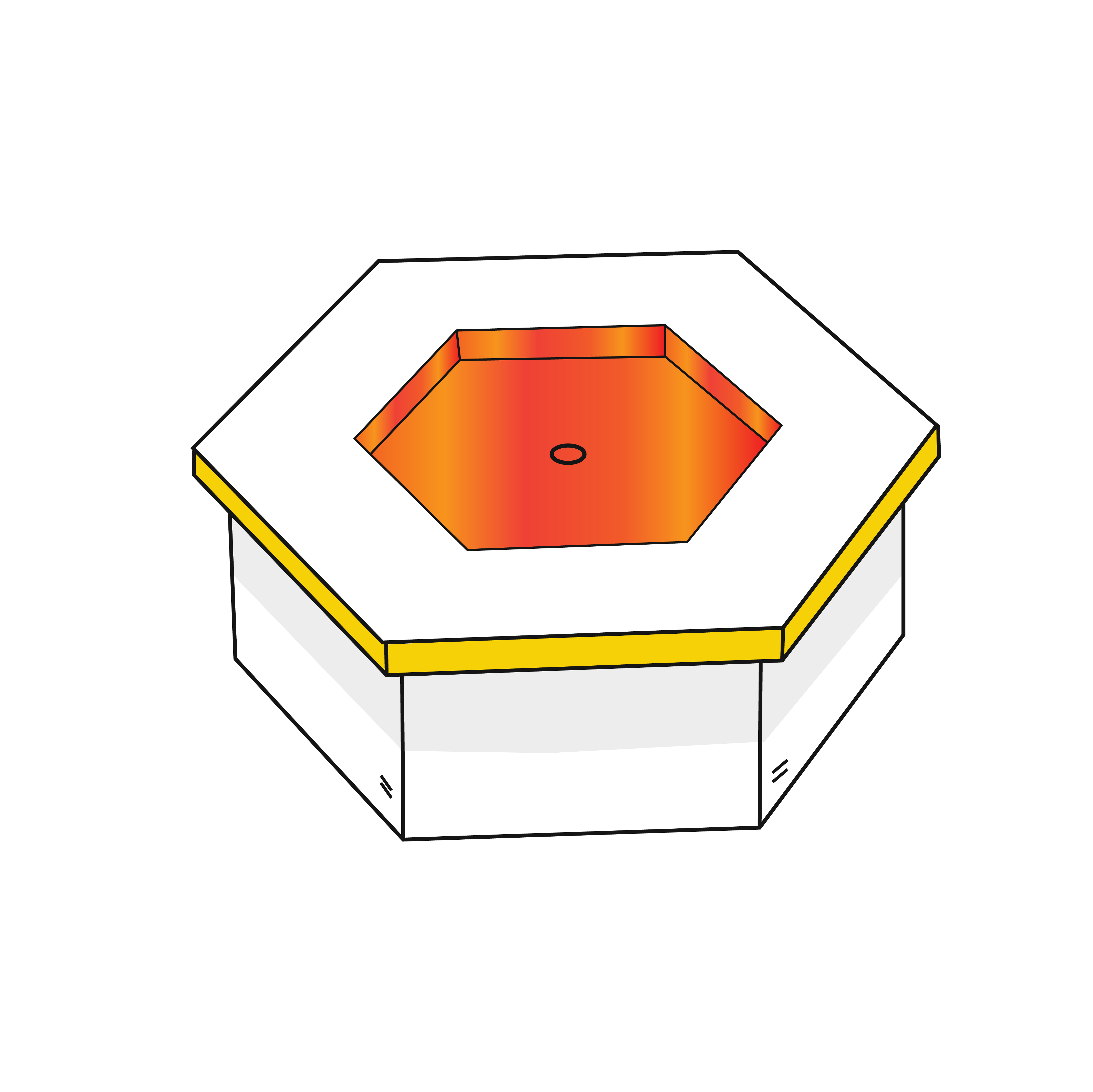 Fire Pit Cover - Hexagon