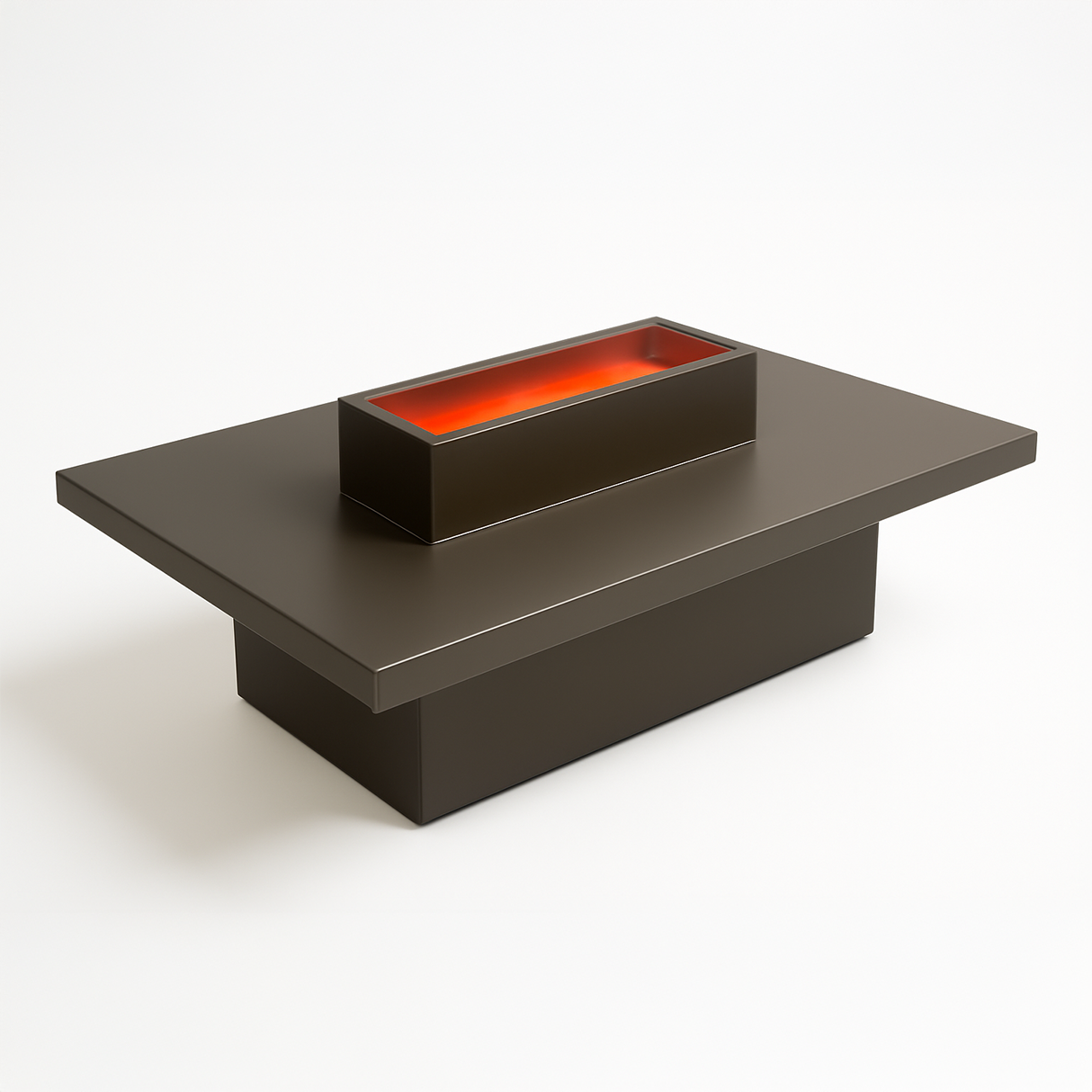 Rectangular Built-In Fire Pit Cover