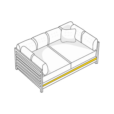 Custom Outdoor Daybed Cover - Model 6