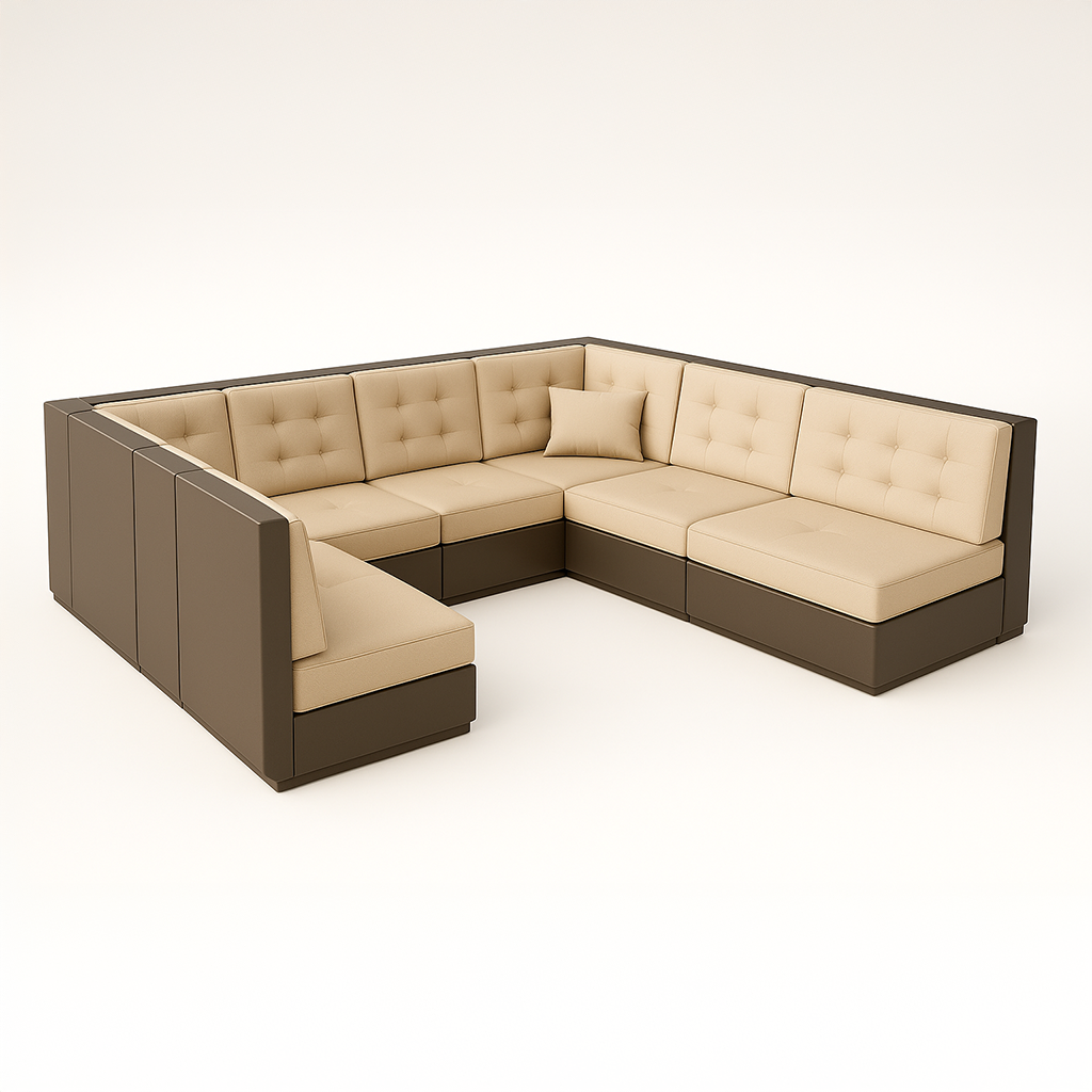 U Shaped Sectional Couch Cover