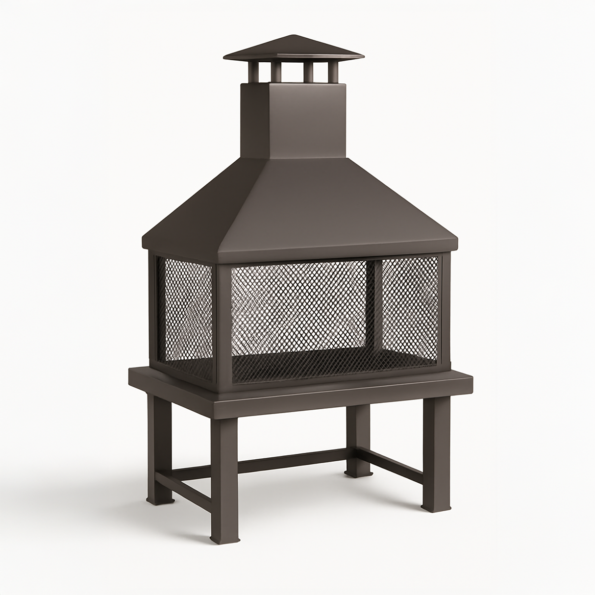 Square Fire Pit Chiminea Cover