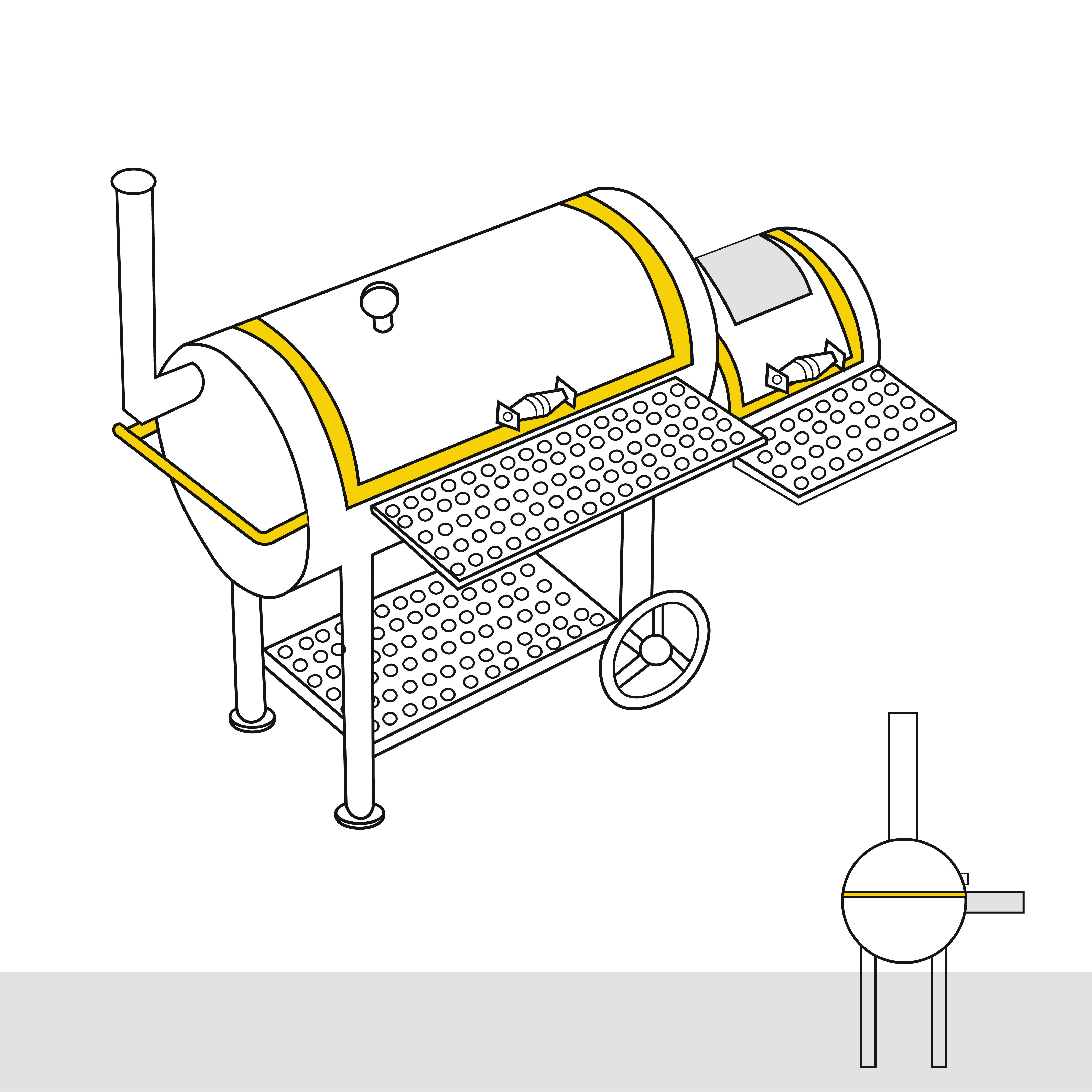 Offset Smoker Cover