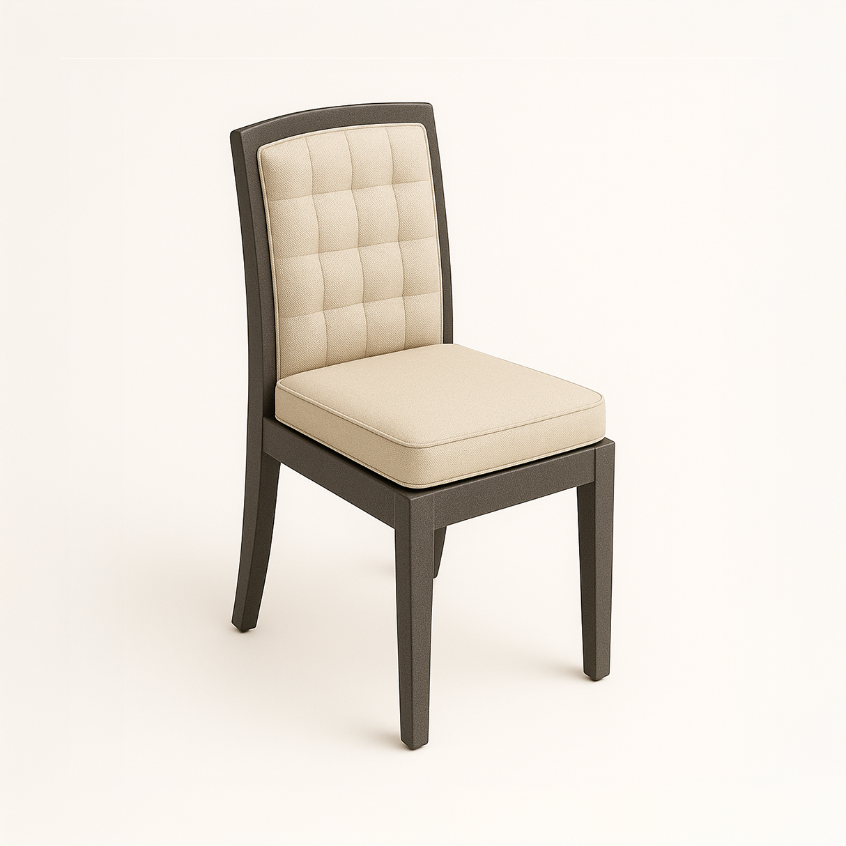 High Back Armless Dining Chair Cover